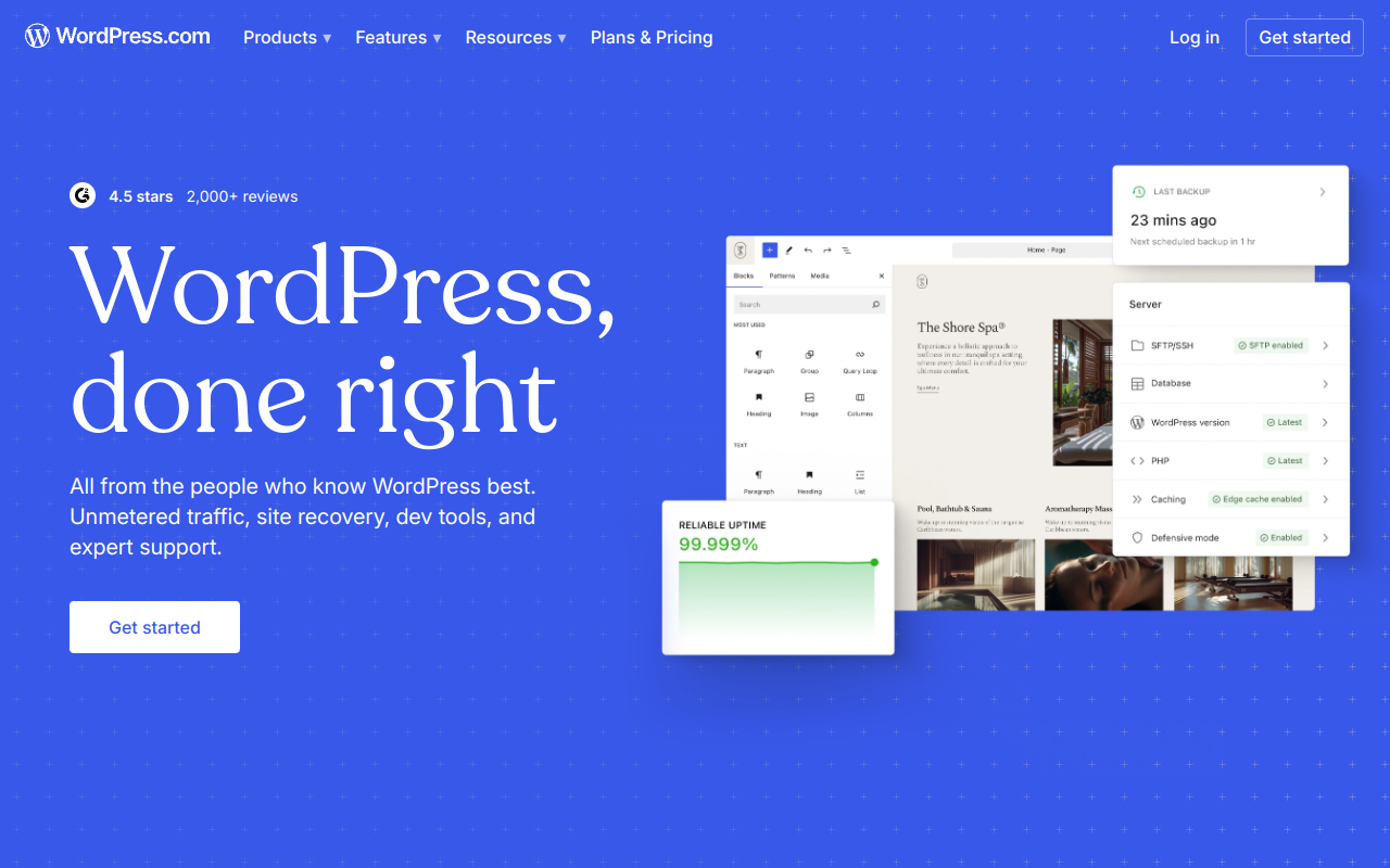 Screenshot of Build Your Website with WordPress.com: Simple, Powerful, All-Inclusive