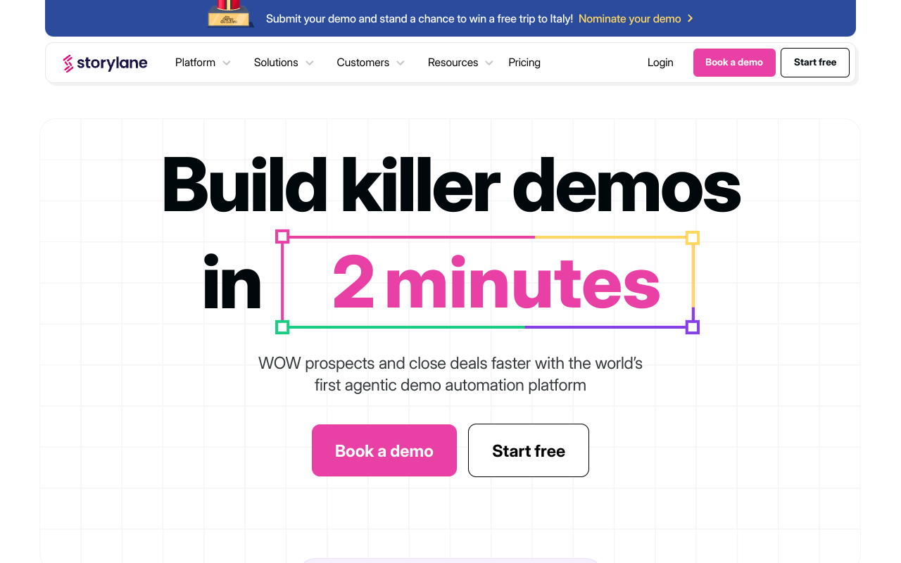 Screenshot of Storylane: Create Engaging Interactive Product Demos in Minutes